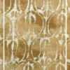 Golden ochre abstract printed curtain fabric with white organic pattern, premium cotton linen drapery for luxury living room and bedroom interiors