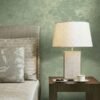 ARMANI / CASA Refined Structure 2 luxury wallcovering in soft pistachio green with abstract mineral texture, designed for elegant contemporary and premium interior spaces.