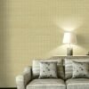 ARMANI / CASA Refined Structure 2 luxury wallcovering in warm champagne beige with refined woven texture, ideal for elegant contemporary and premium interiors.