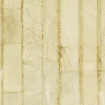 ARMANI / CASA Refined Structure 2 luxury wallcovering with layered marble-inspired panels in soft ivory and champagne tones, showcasing refined architectural texture for premium interiors.