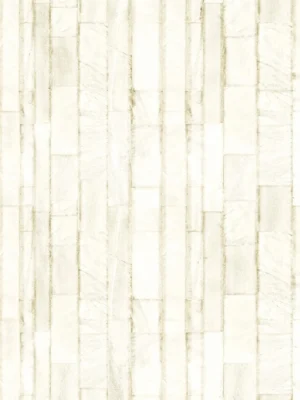 Armani Casa Refined Structure 2 luxury wallcovering with layered stone block texture in soft ivory, alabaster and warm neutral tones