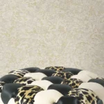 Roberto Cavalli Volume 8 luxury textured wallpaper in champagne beige with subtle plaster finish for premium interiors