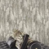 Roberto Cavalli Volume 8 luxury wallpaper with geometric patchwork design inspired by exotic animal textures in soft grey, beige and champagne tones for premium interiors