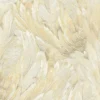 Roberto Cavalli Volume 9 luxury wallpaper with delicate feather texture in ivory, vanilla and pale gold tones, creating a serene and elegant wallcovering for premium interiors