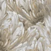 Roberto Cavalli Volume 9 luxury wallpaper with flowing feather texture in champagne gold and pearl ivory tones, creating an opulent designer wallcovering for premium interiors