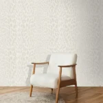 Roberto Cavalli Volume 9 luxury textured wallpaper with subtle animal-inspired pattern in soft ivory and pearl tones for elegant premium interiors