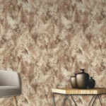 Roberto Cavalli Home Volume 9 luxury animal texture wallpaper in warm gold and beige tones, premium Italian wallcovering inspired by couture reptile patterns