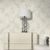 Roberto Cavalli Volume 9 luxury abstract textured wallpaper in soft ivory beige for premium contemporary interiors