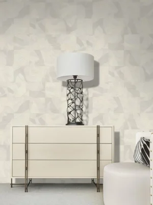 Roberto Cavalli Volume 9 luxury abstract textured wallpaper in soft ivory beige for premium contemporary interiors