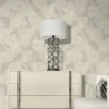 Roberto Cavalli Volume 9 luxury abstract layered texture wallpaper in soft ivory beige for premium contemporary interiors