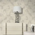 Roberto Cavalli Volume 9 luxury abstract layered texture wallpaper in soft ivory beige for premium contemporary interiors