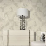Roberto Cavalli Volume 9 luxury abstract textured wallpaper in soft ivory beige with sculptural pattern for premium interiors