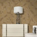 Roberto Cavalli Volume 9 luxury abstract metallic wallpaper in gold and champagne tones with rich textured pattern for premium interiors