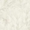 Roberto Cavalli Volume 9 luxury botanical leaf wallpaper in soft ivory beige with delicate hand-sketched texture for premium interiors