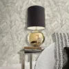 Roberto Cavalli Home Volume 9 luxury wallpaper featuring elegant layered botanical leaves in soft neutral tones, premium Italian wallcovering for sophisticated interiors
