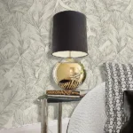 Roberto Cavalli Home Volume 9 luxury wallpaper featuring elegant layered botanical leaves in soft neutral tones, premium Italian wallcovering for sophisticated interiors