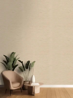 Roberto Cavalli Volume 9 luxury textured wallpaper in soft beige with refined fabric-inspired finish for premium interiors