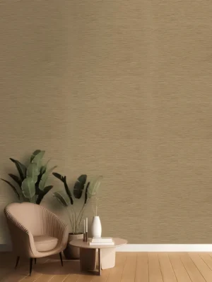 Roberto Cavalli Volume 9 luxury textured wallpaper in warm champagne beige with refined fabric-inspired finish for premium interior walls