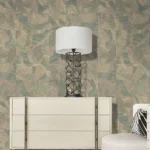 Roberto Cavalli Volume 9 luxury abstract textured wallpaper in soft sage green and beige tones, ideal for modern premium interiors