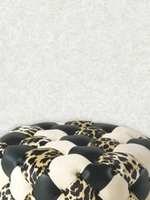 Roberto Cavalli Volume 8 luxury textured wallpaper in soft ivory with subtle marble finish for premium interior walls