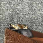 Roberto Cavalli Volume 8 luxury wallpaper in charcoal grey and ivory with intricate textured pattern, designed for premium interior walls and sophisticated spaces