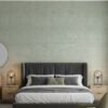 Sage green textured woven wallpaper with linen fabric look finish for living room and bedroom walls | Ruby The Furnishing Studio Ghatkopar East Mumbai