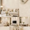 Signature 73008-3 Silver Cream Textured Wallpaper | Luxury Plain Designer Wall Covering | Ready Stock